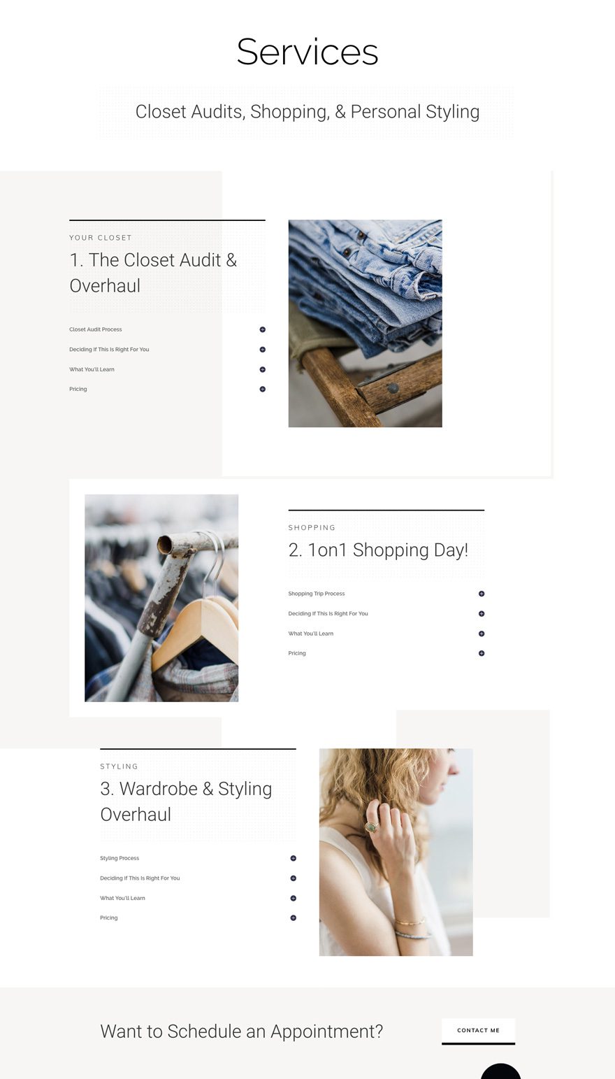 personal stylist layout pack