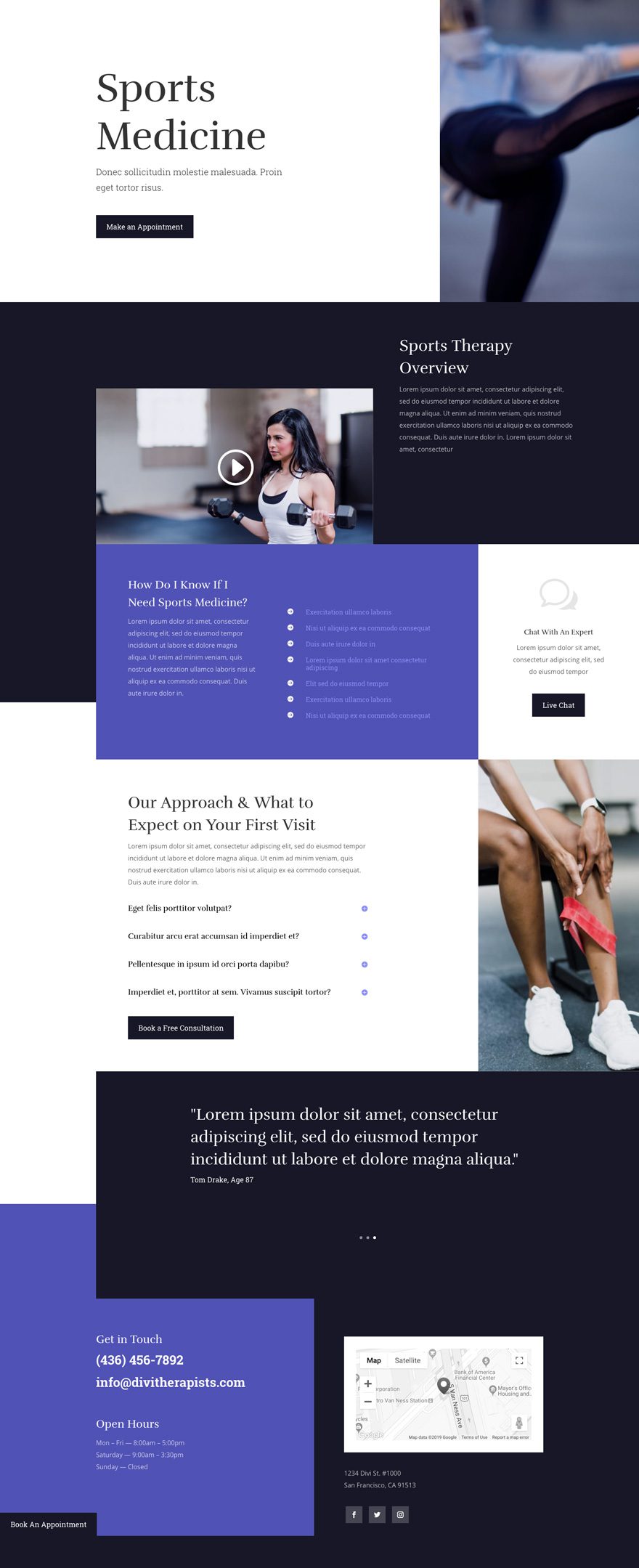 physical therapy layout pack