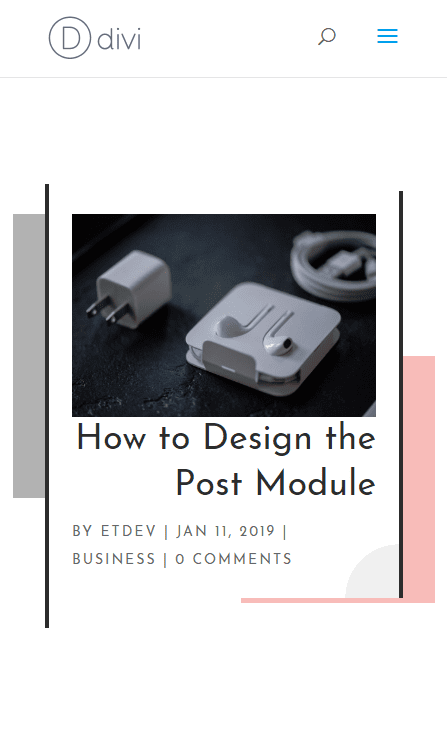 divi post title module