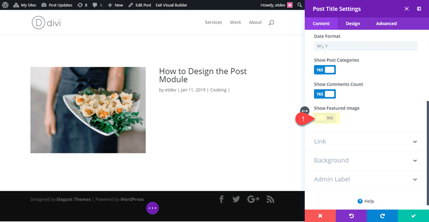 divi post title module