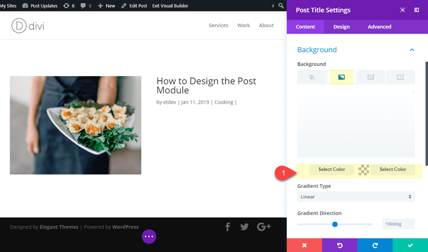 divi post title module