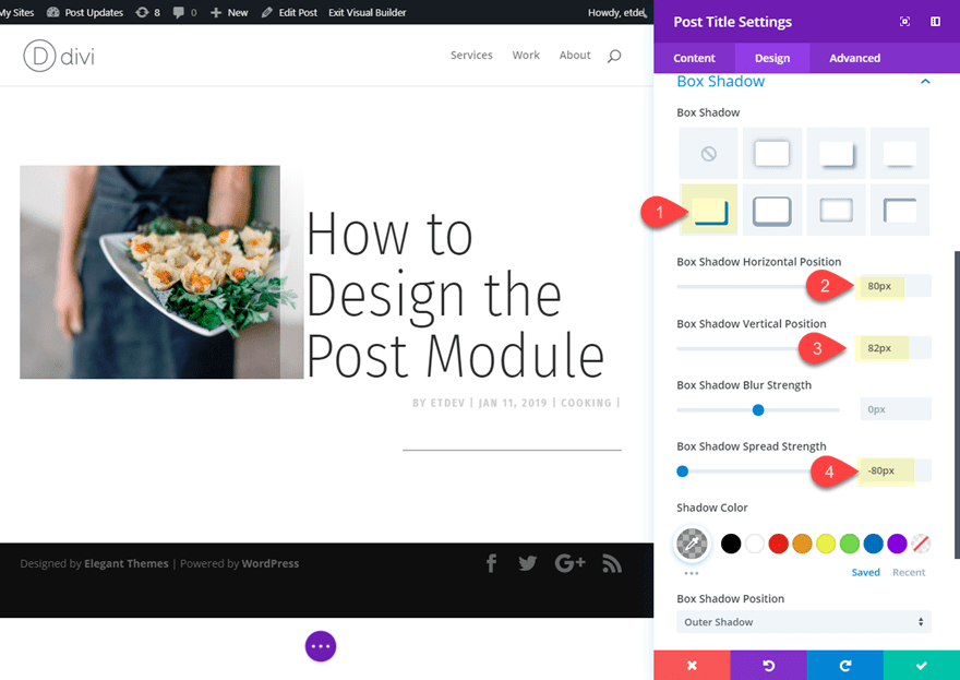 divi post title module