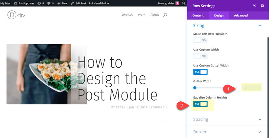 divi post title module