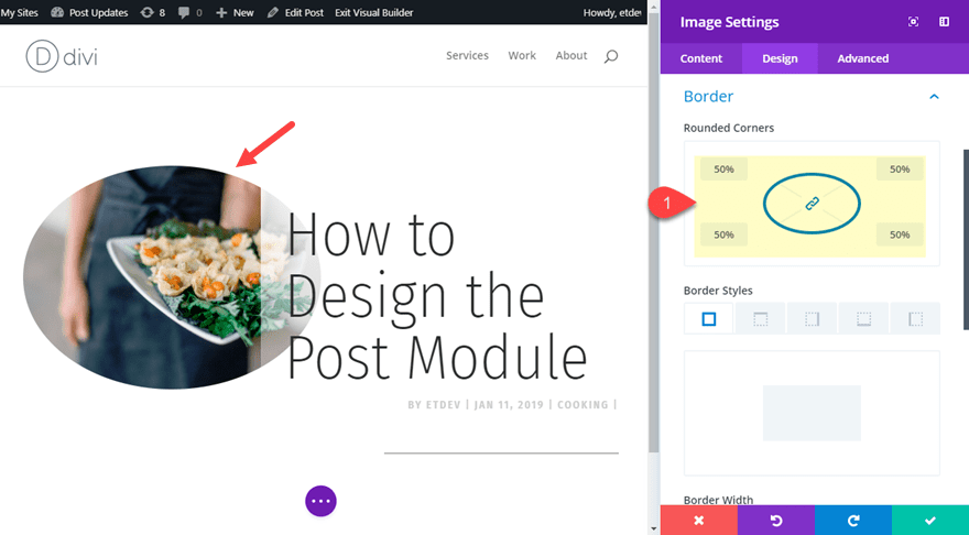 divi post title module