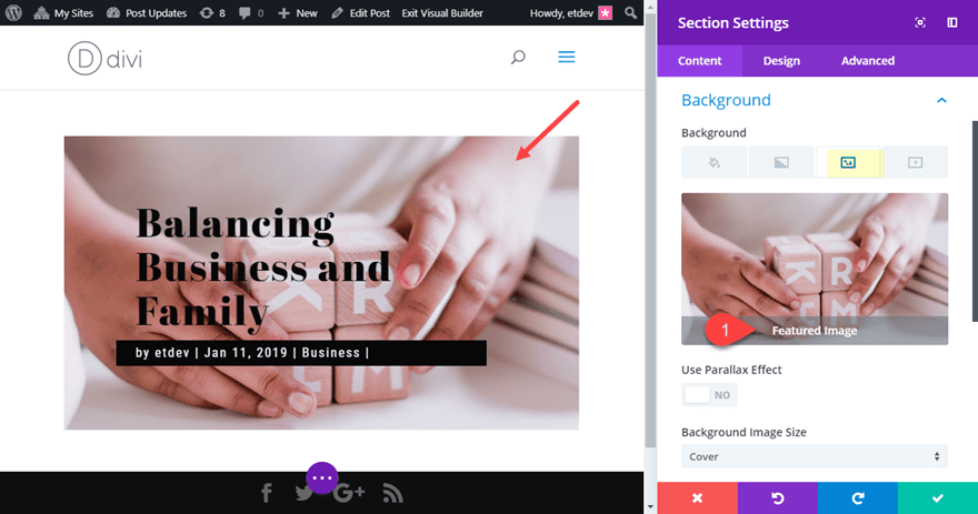 divi post title module