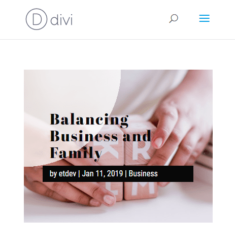 divi post title module