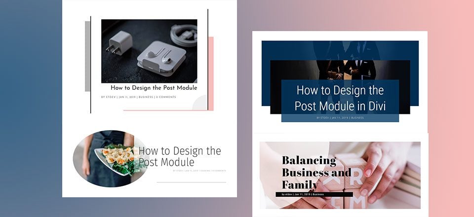 4 Stunning Examples of Divi’s Post Title Module & How to Achieve Them