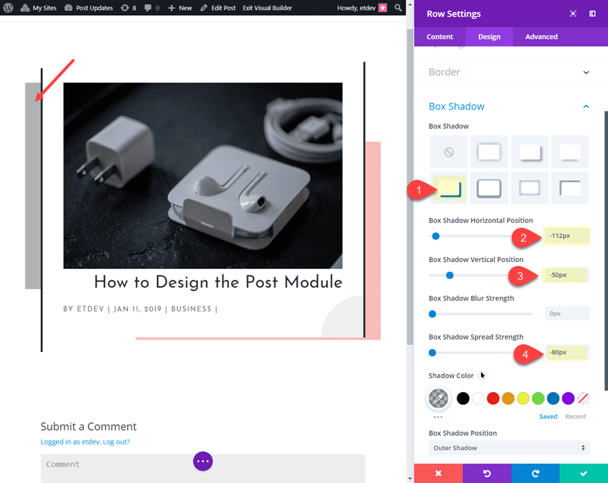 divi post title module