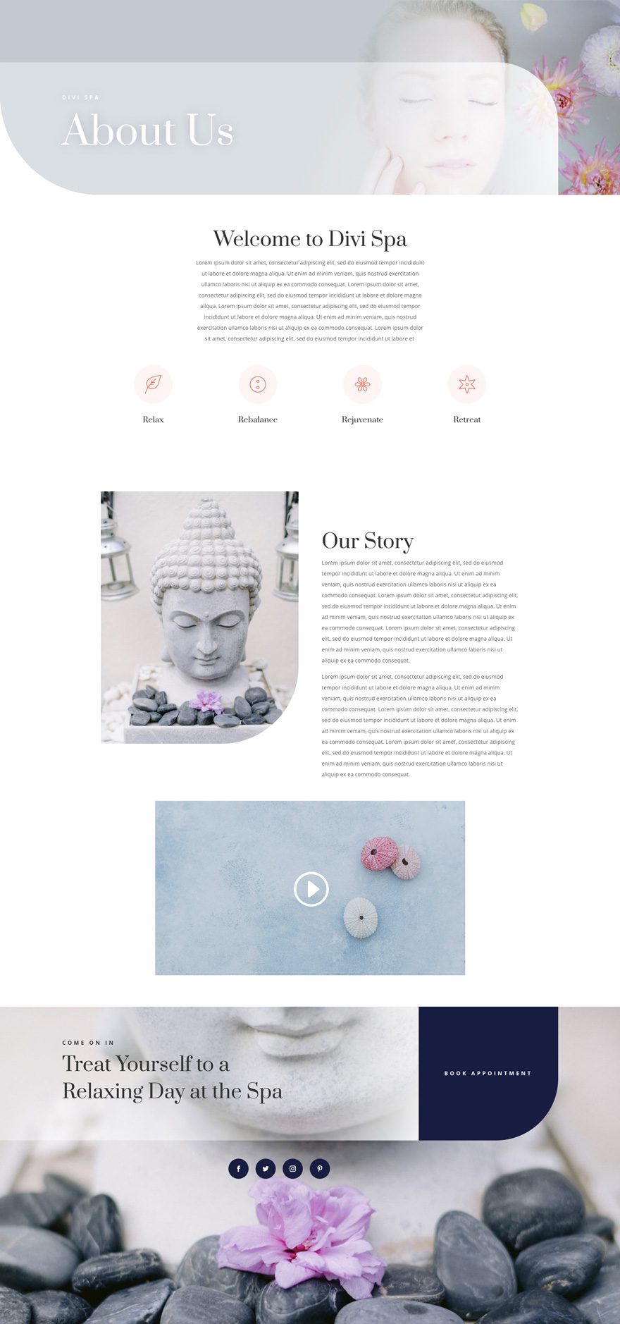 divi day spa layout pack