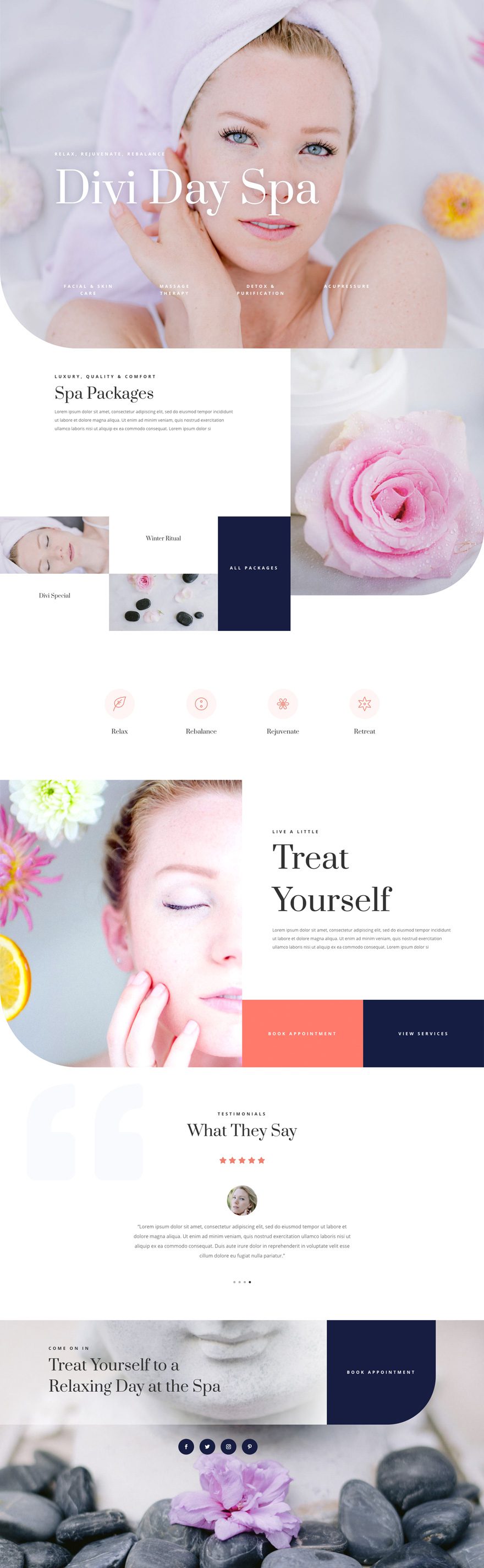 divi day spa layout pack