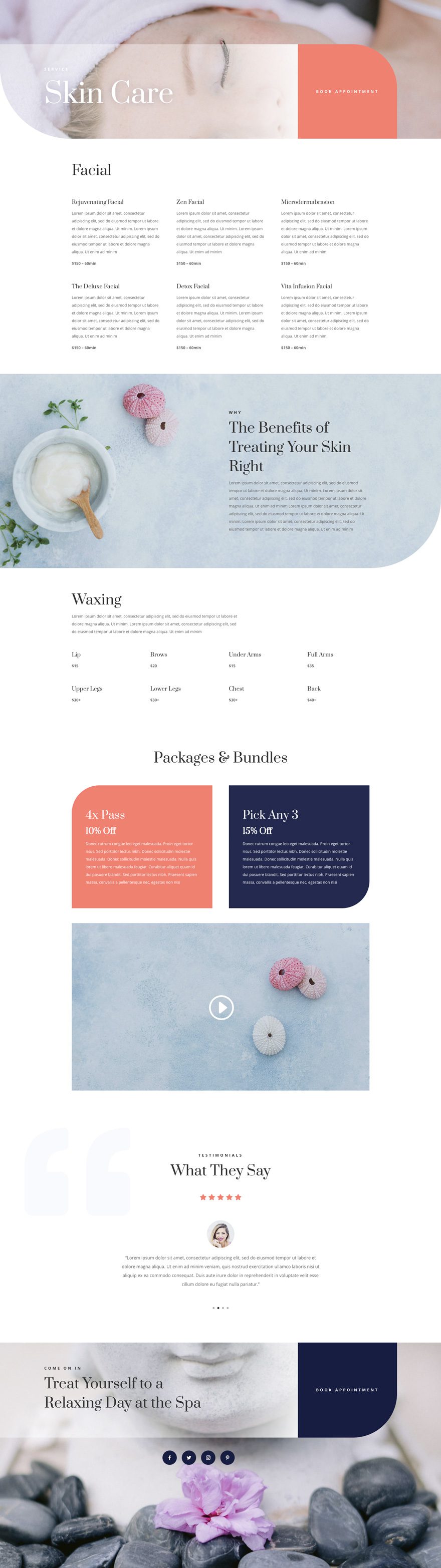 divi day spa layout pack