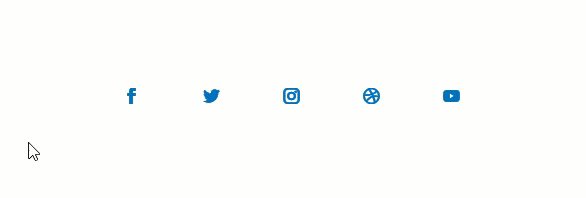 social media follow button