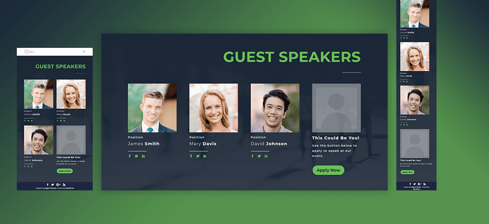 How to Design a Guest Speaker Section with an Effective CTA in Divi