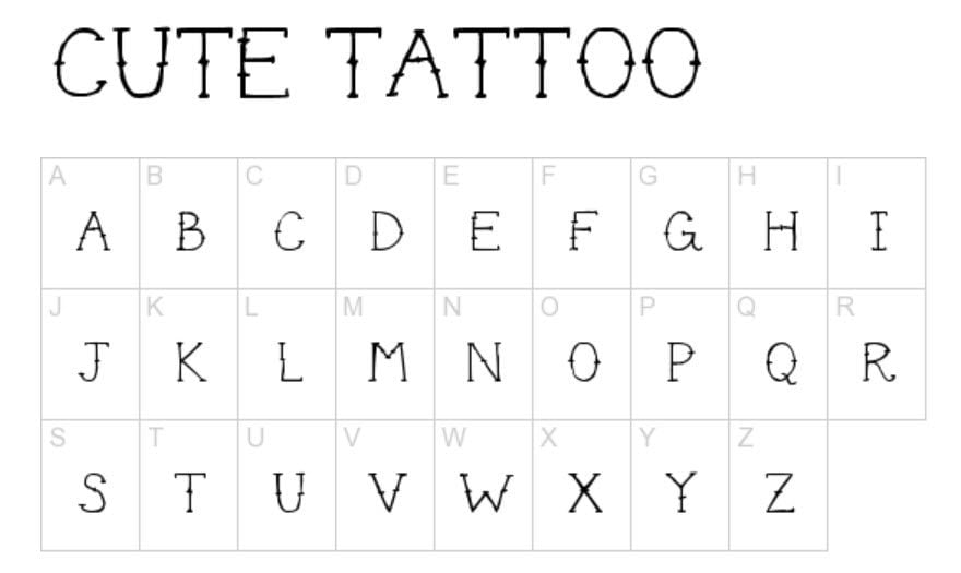 Tattoo Fonts and Scripts