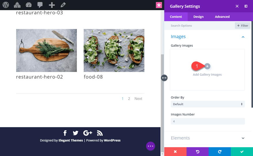 divi gallery module