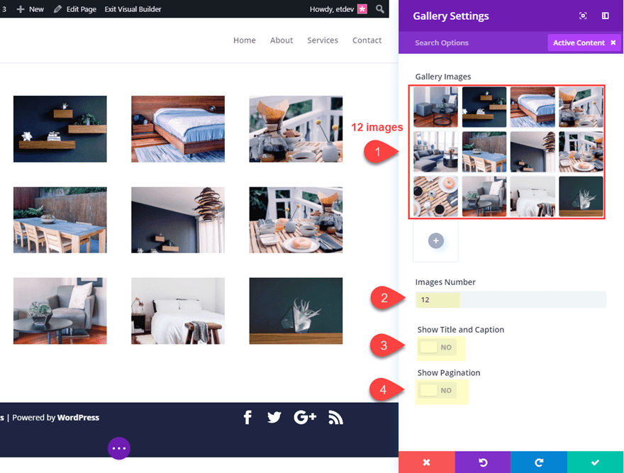 divi gallery module