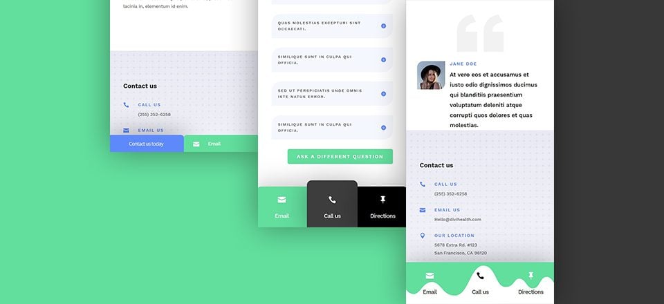 QnA VBage How to Create Fixed Mobile Footer Bars with Divi