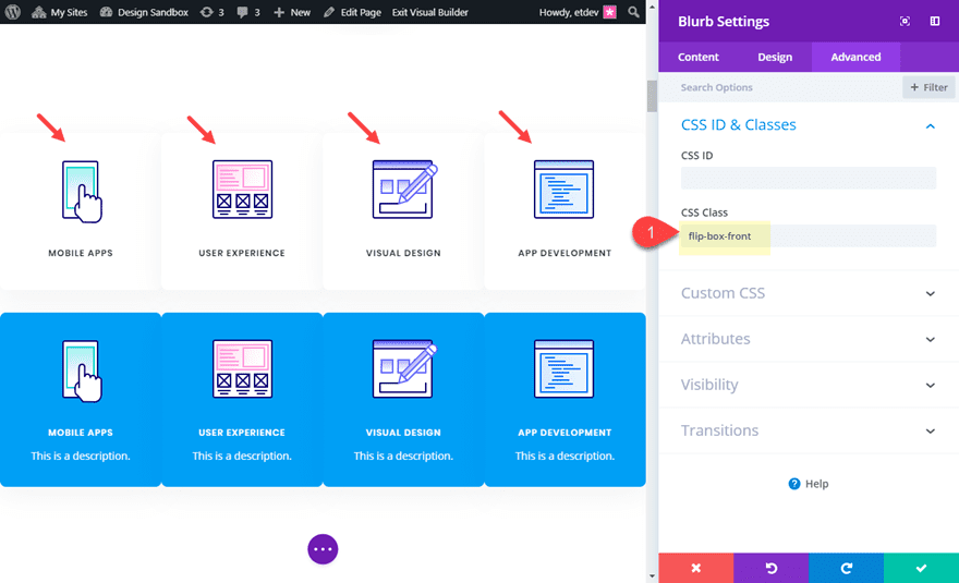 divi flip cards