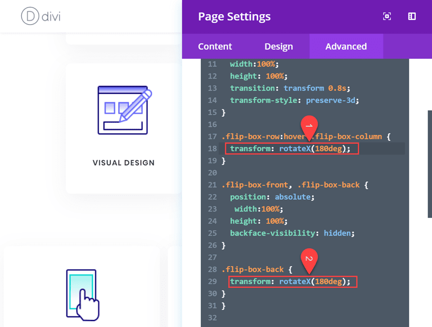 divi flip cards
