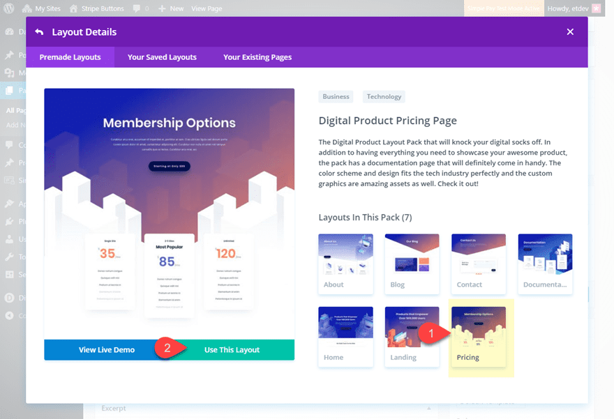 stripe payment buttons