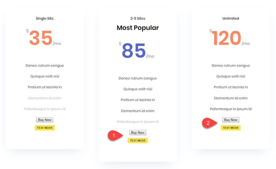 stripe payment buttons