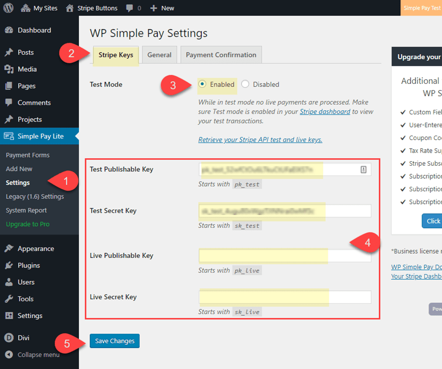 stripe payment buttons