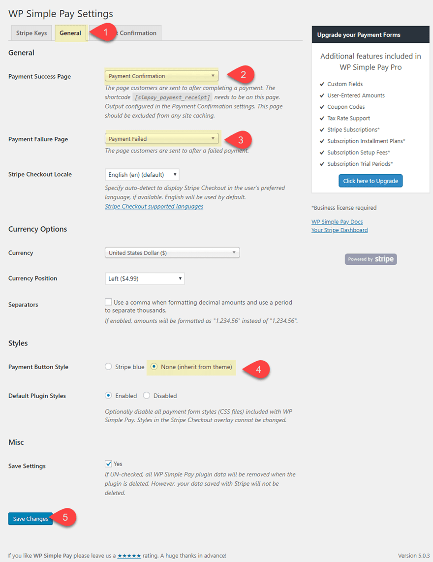 stripe payment buttons