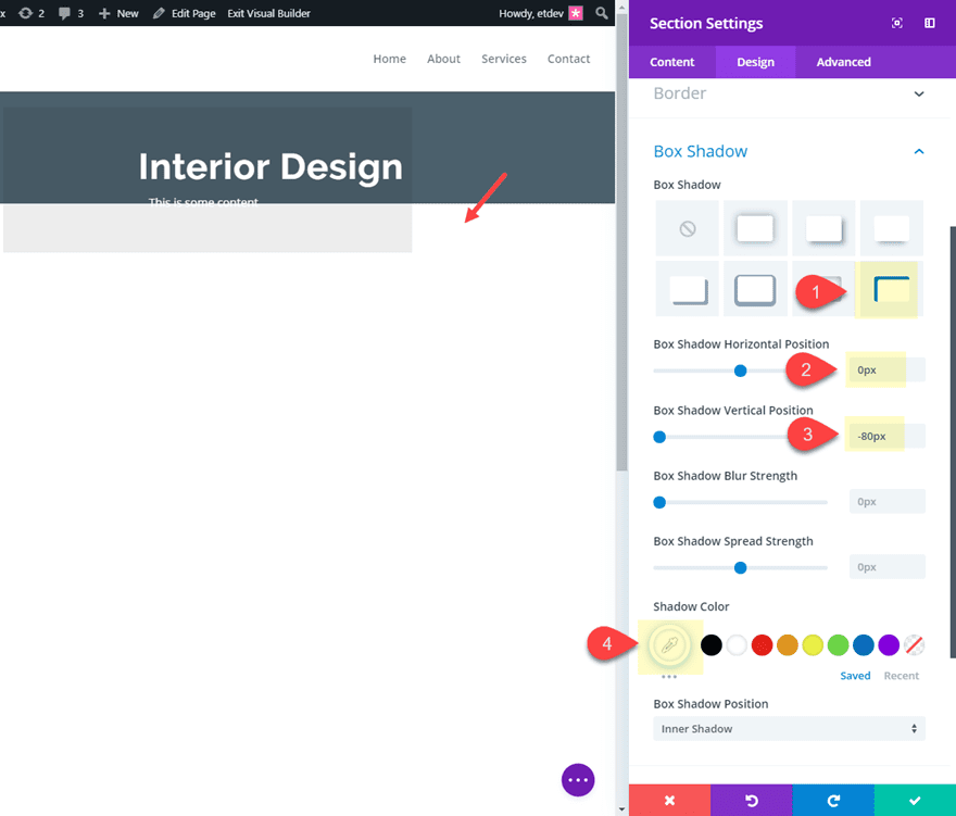 position images in Divi