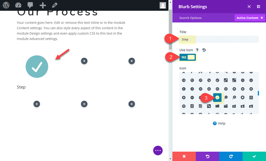 blurb module layout