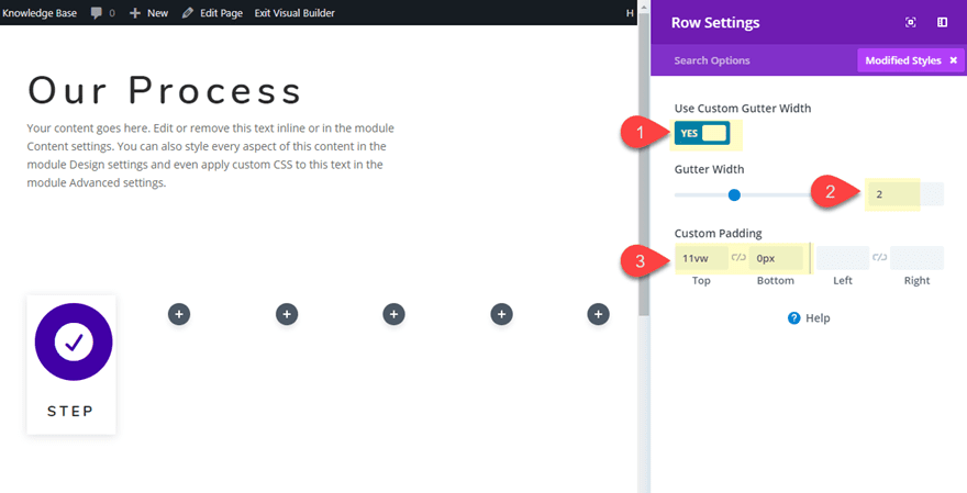 blurb module layout