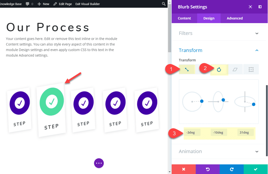 blurb module layout