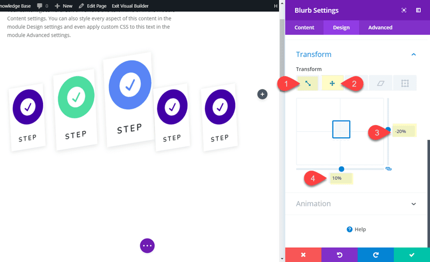 blurb module layout