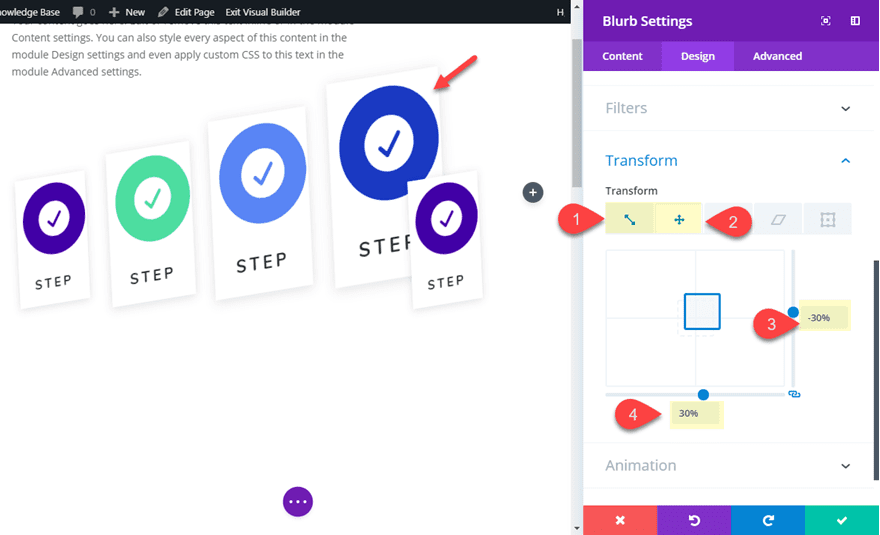 blurb module layout