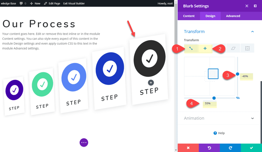 blurb module layout