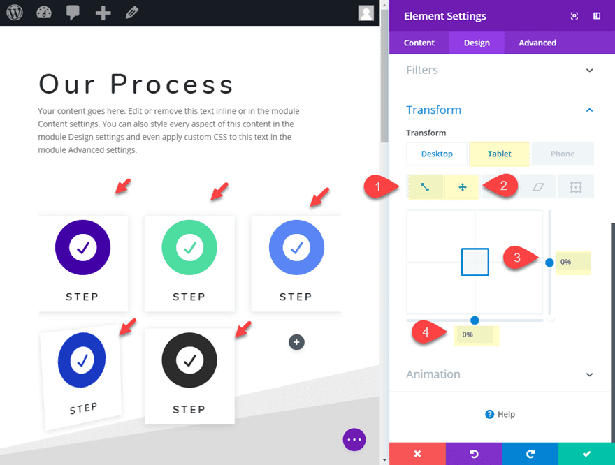 blurb module layout