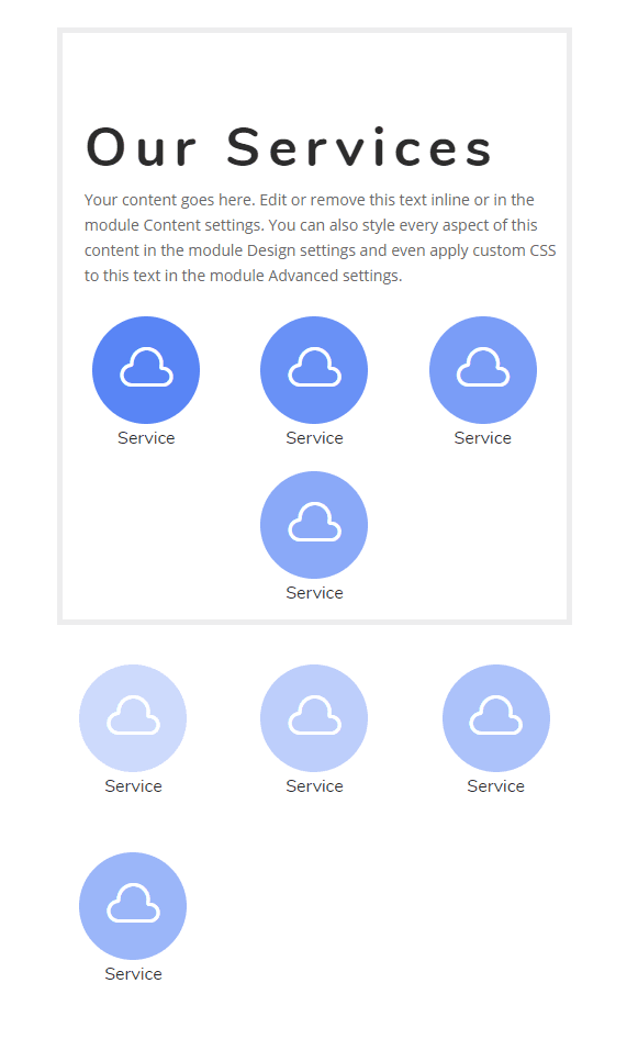 blurb module layout