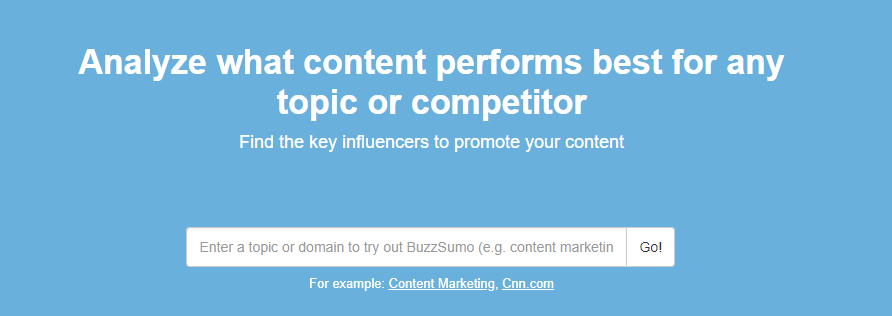 The Buzzsumo website.