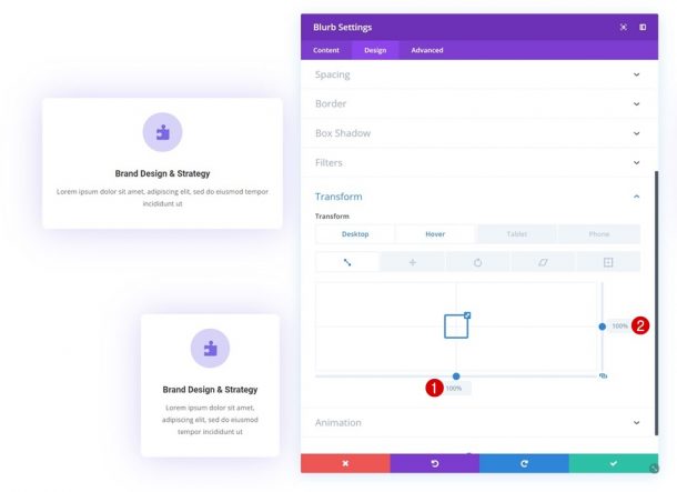 Creative Interactive Blurb Modules Using Divi's Transform & Hover Options