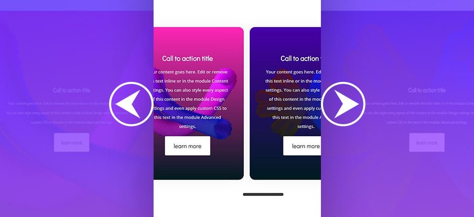 Creating Endless Horizontal Swipe Cards for Mobile with Divi