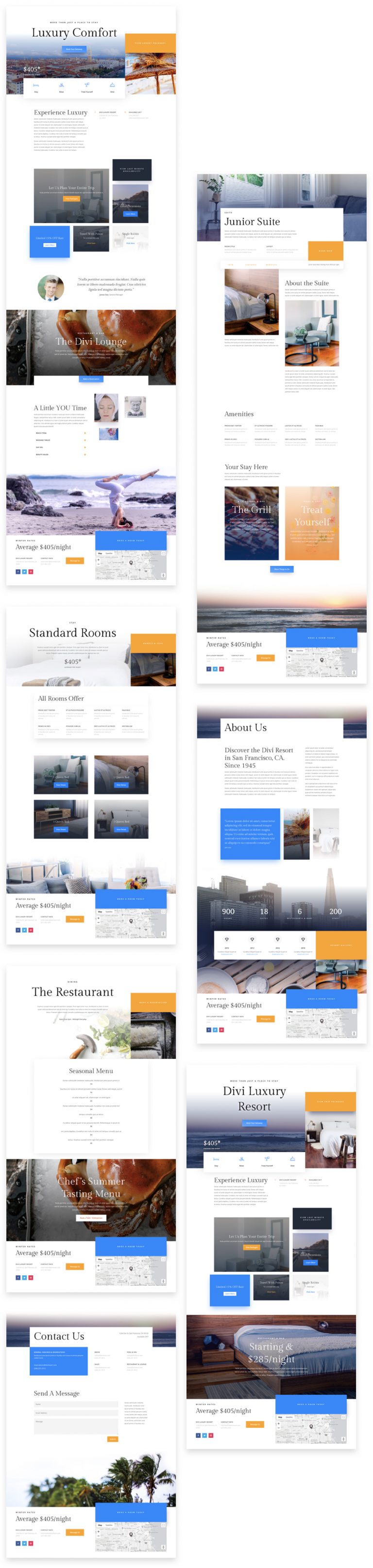 Get a FREE Resort Layout Pack for Divi