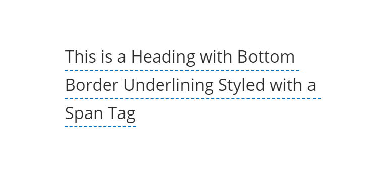 text underlining styles