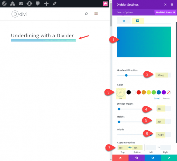 How to Apply Alternative Text Underlining Styles in Divi