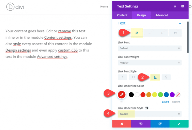 How to Apply Alternative Text Underlining Styles in Divi