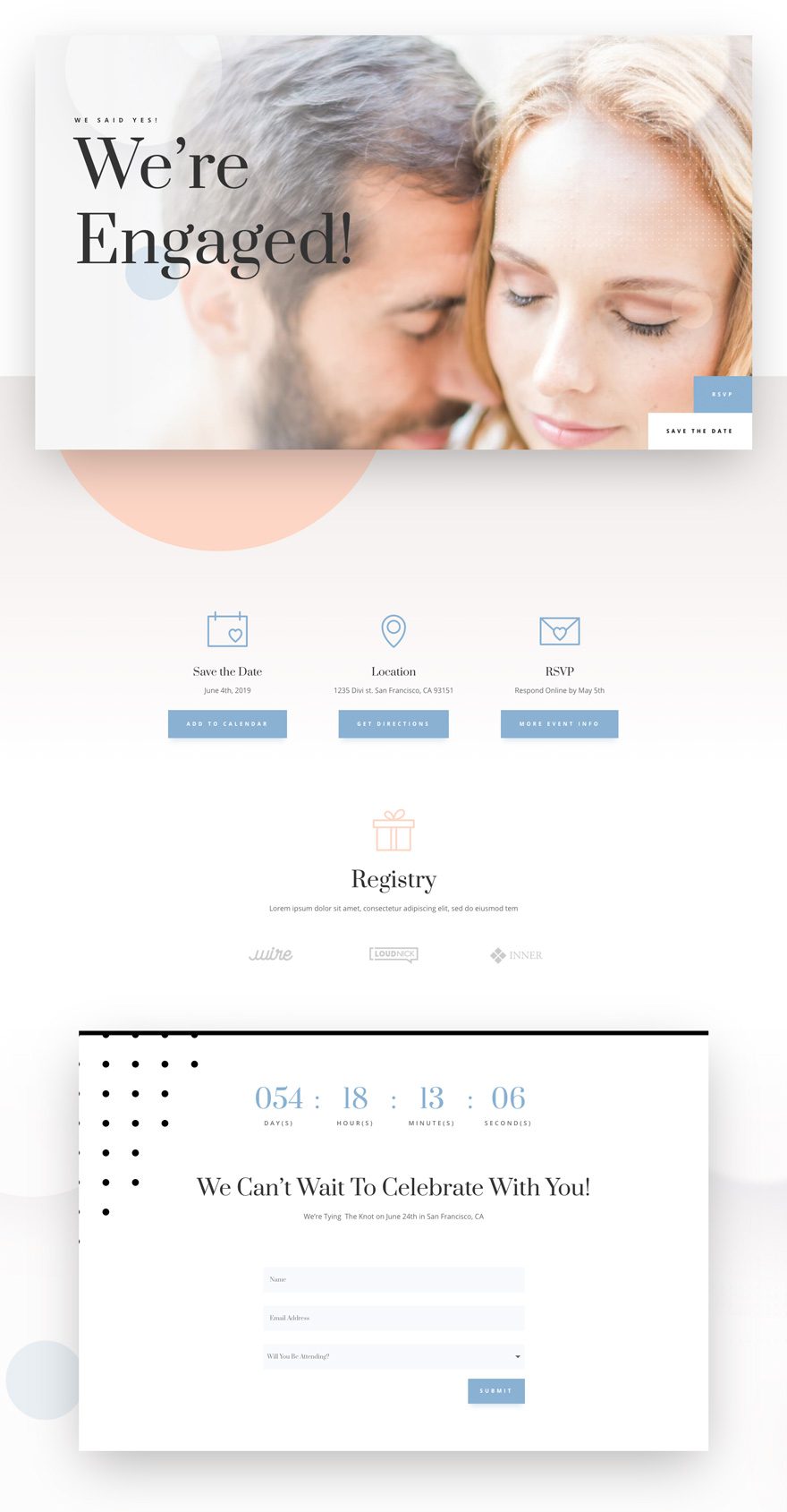 wedding engagement layout pack