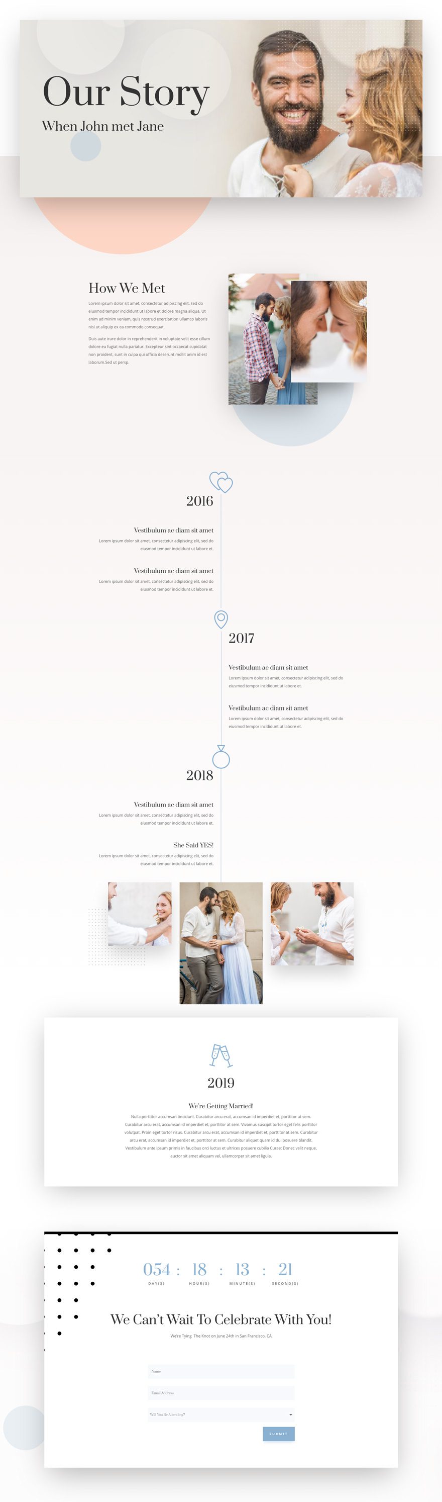 wedding engagement layout pack