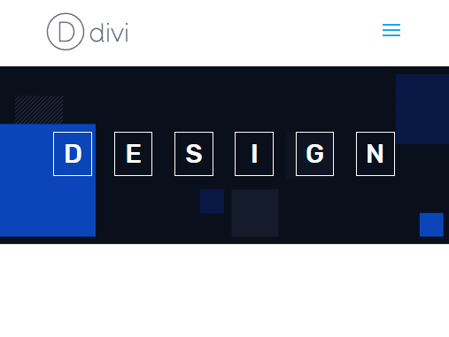 animate letters in divi