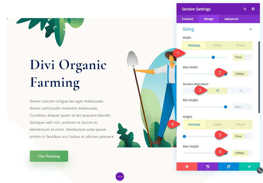 divi circular elements