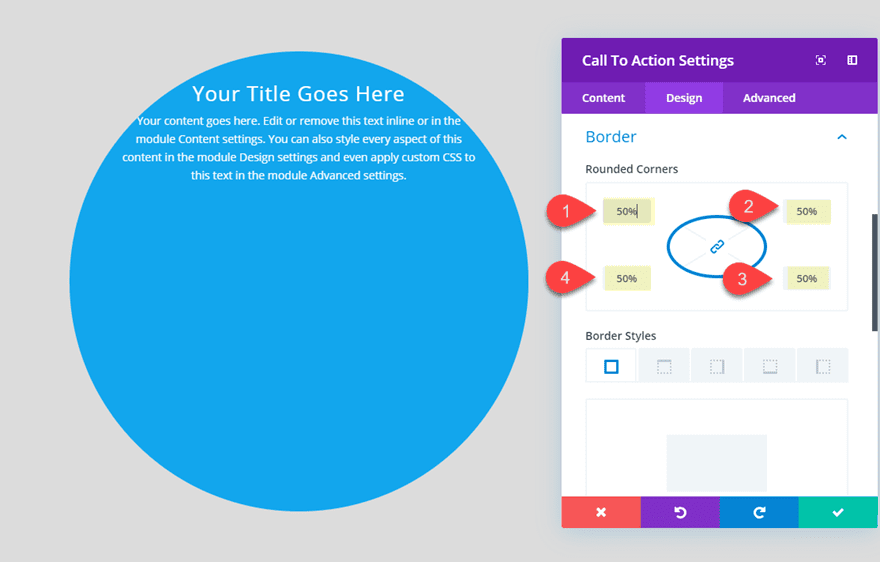 divi circular elements