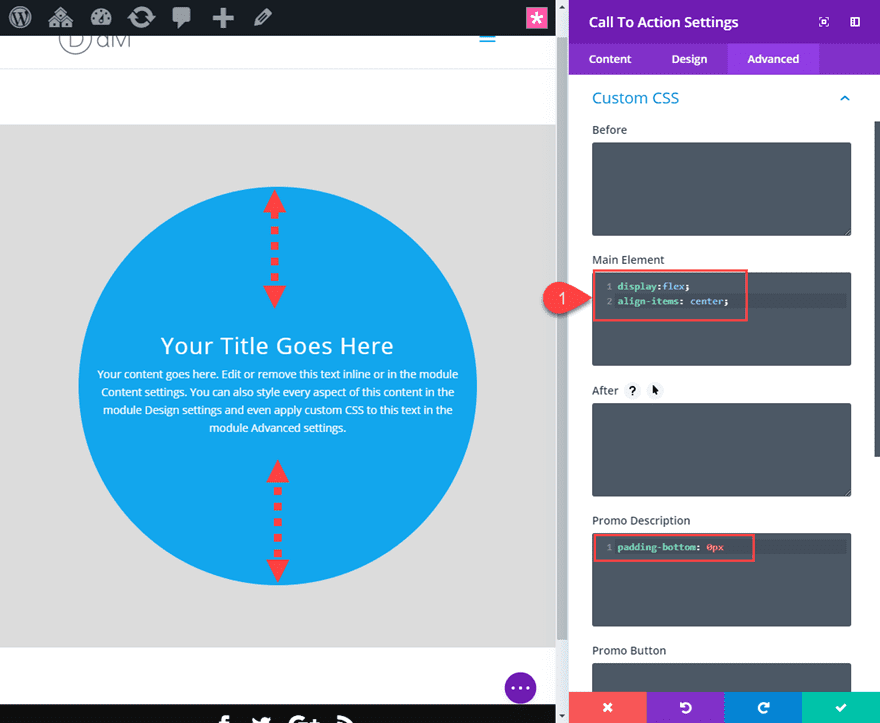 divi circular elements