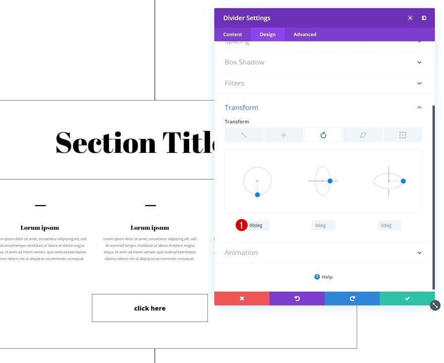 expanding section content